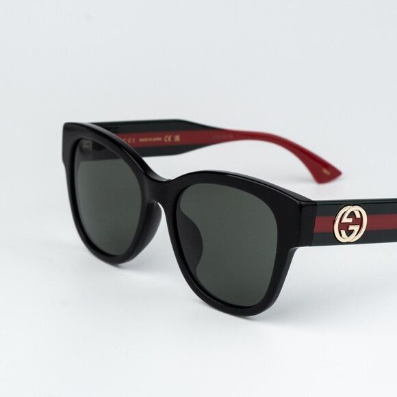 Gucci Women Sunglasses Black Green Grey Butterfly GG1866SK 001 NEW AUTHENTIC main image 7
